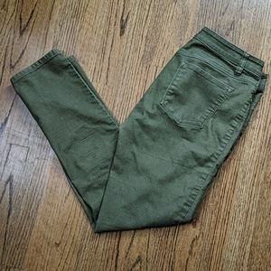 Olive Green Prana straight leg jeans